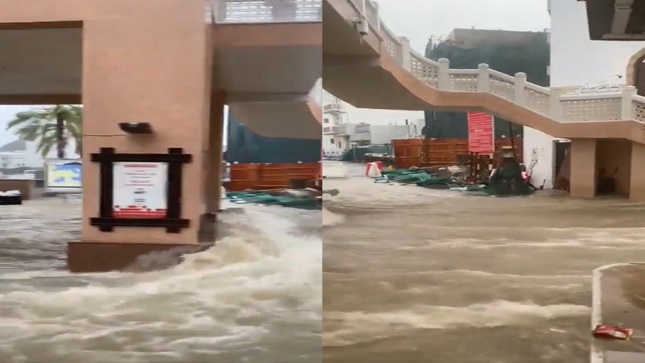 فيديو..سيول هائلة تغرق سلطنة عمان
