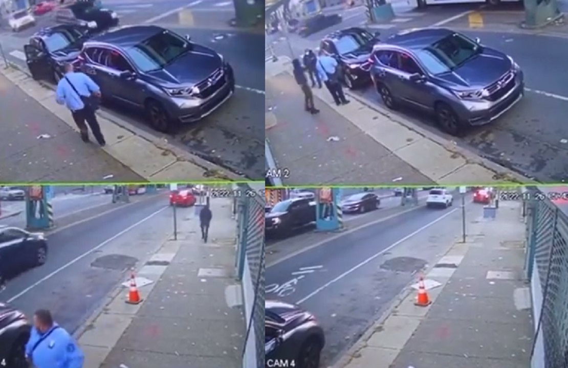 بالفيديو .. لحظة اغتيال ضابط أمن برصاصة في الرأس في بنسيلفينيا
