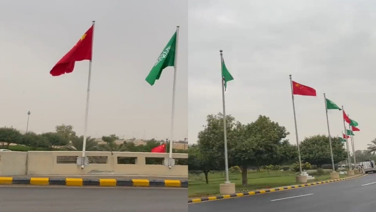 بالفيديو.. شوارع الرياض تستعد لاستقبال الرئيس الصيني بأعلام المملكة والصين