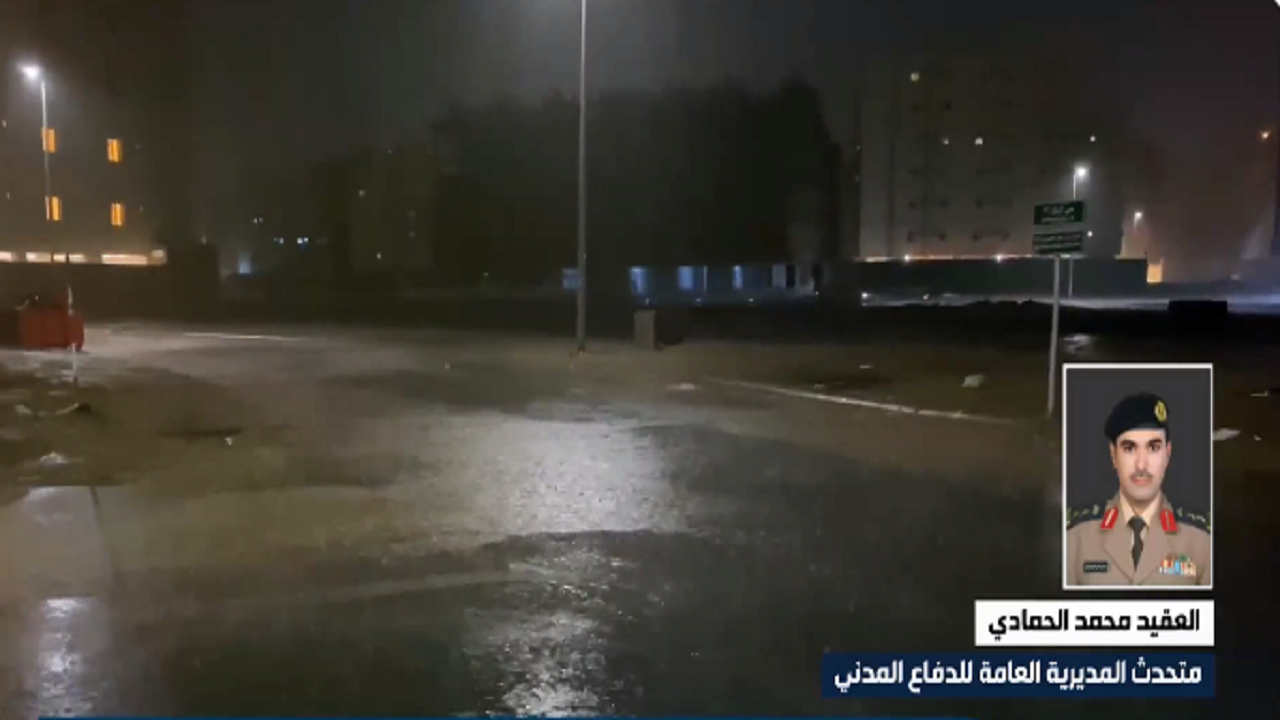الدفاع المدني: لا إصابات أو احتجازات بسبب الحالة المطرية في جدة