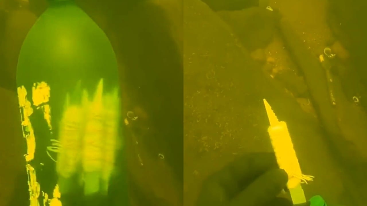 بالفيديو.. اكتشاف سحر مدفون في أعماق البحر