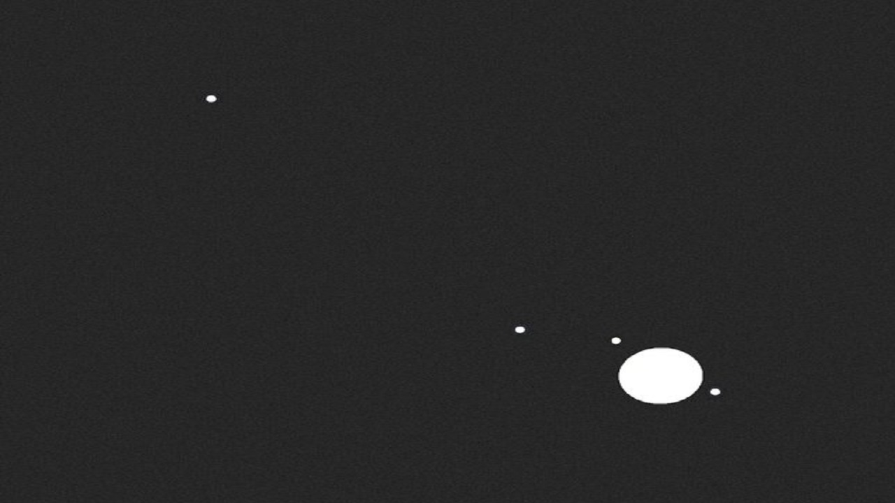 فلكية جدة ترصد لقطة واضحة لكوكب المشتري وأقمار غاليليو