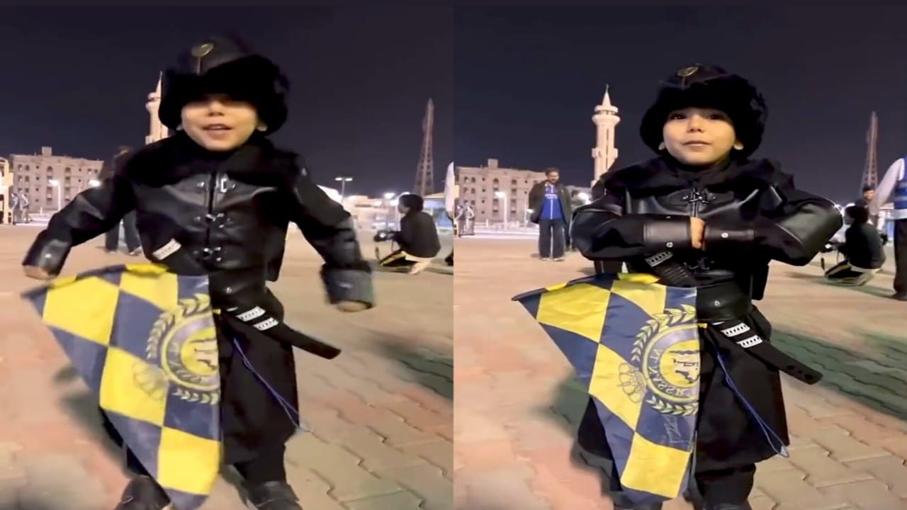 بالفيديو.. طفل نصراوي يجذب الأنظار بتقليد رونالدو