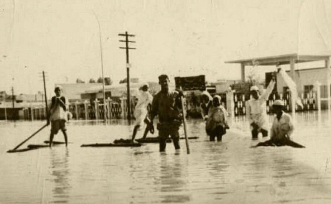 صور نادرة لطوفان نجد الكبير