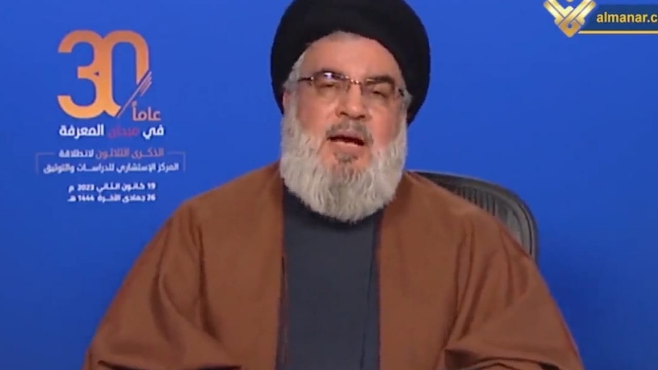بالفيديو.. زعيم مليشيا حزب الله يتسول من دول الخليج: شو بينقصهم 100 مليار؟