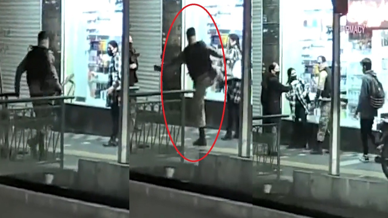 فيديو.. رجل أمن إيراني يطارد فتاة ويضربها بسلاحه أمام المارة