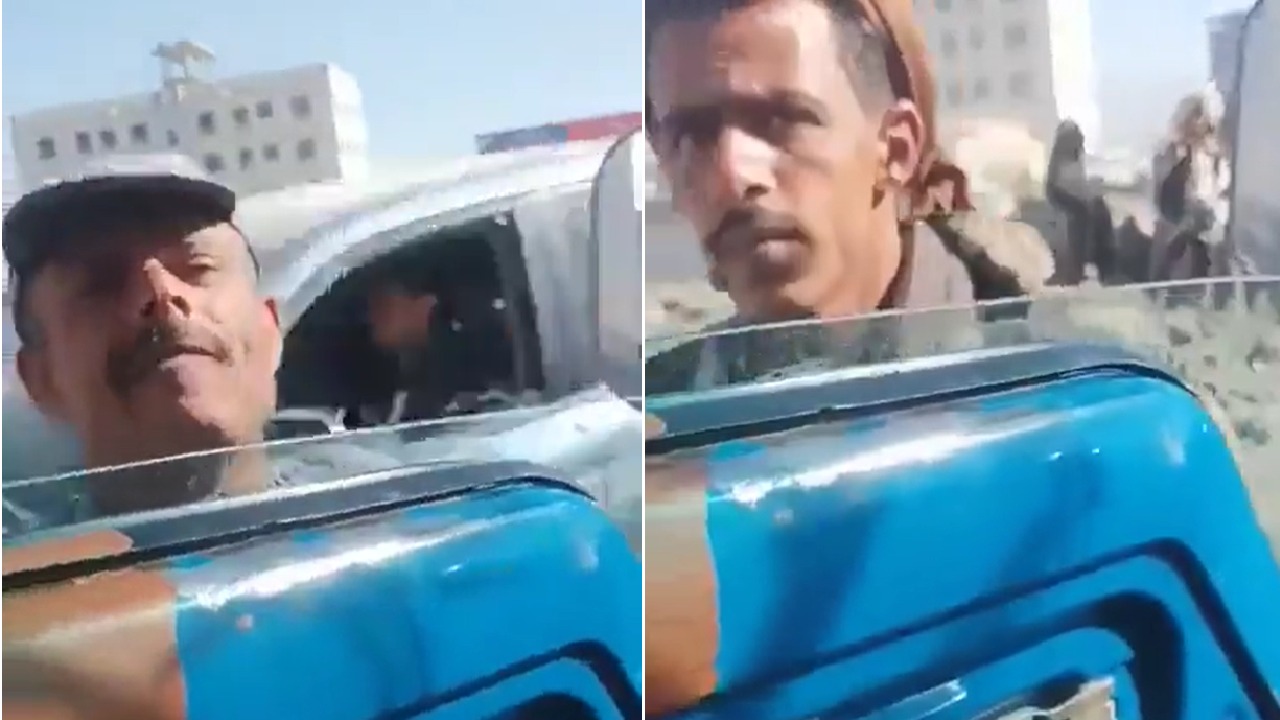 فيديو يوثق نهب ميليشيا الحوثي لسائقي سيارات النقل باليمن