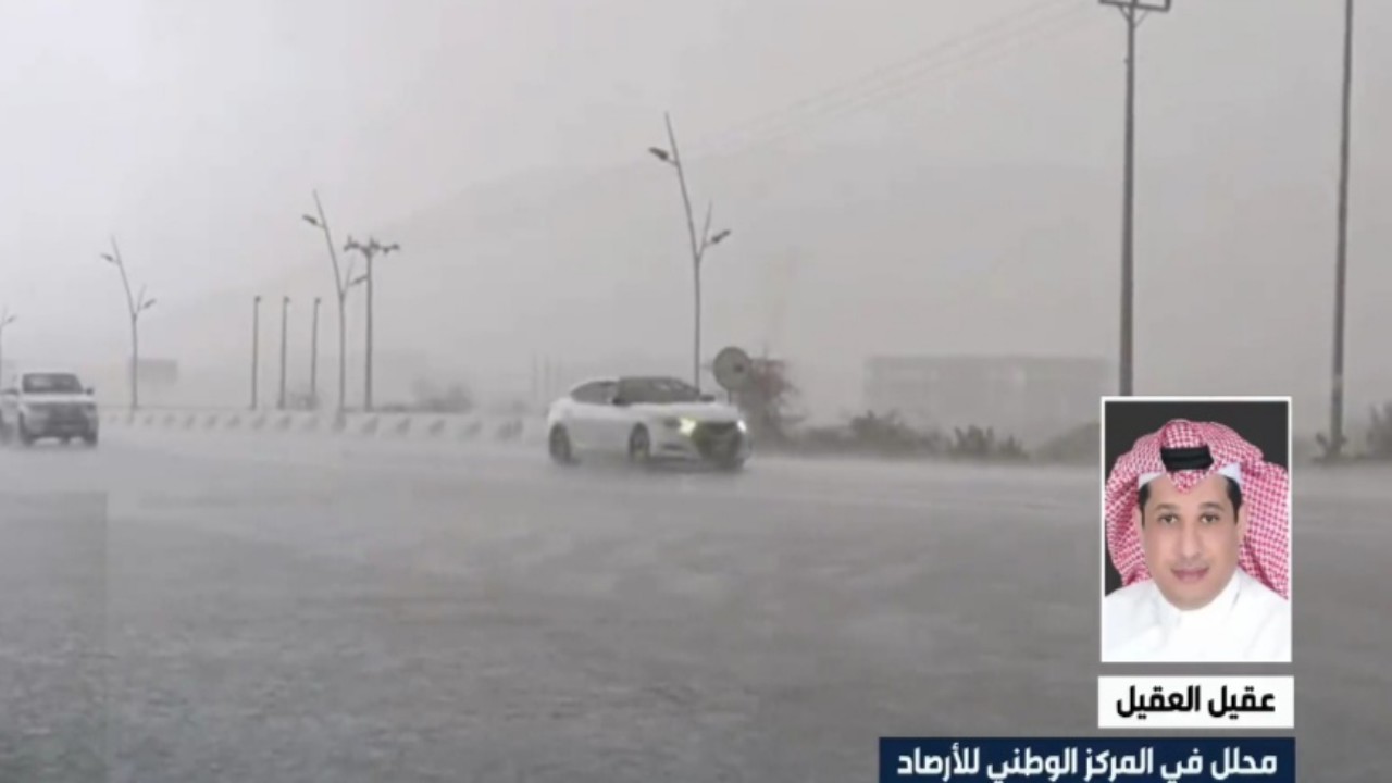 العقيل: استمرارية فرصة هطول الأمطار على الرياض والقصيم والشرقية (فيديو)