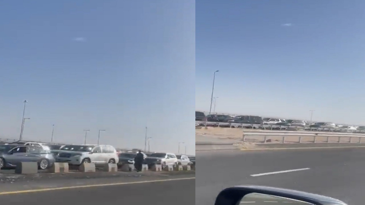 فيديو..طوابير هلالية على منفذ سلوى قبل مواجهة فولاد الإيراني
