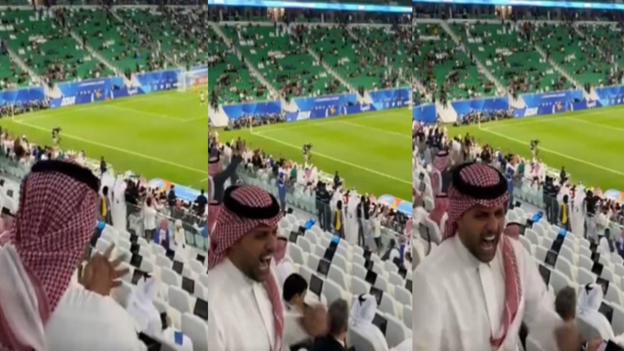 فيديو .. فرحة القحطاني بهدف الهلال الخامس في شباك الدحيل