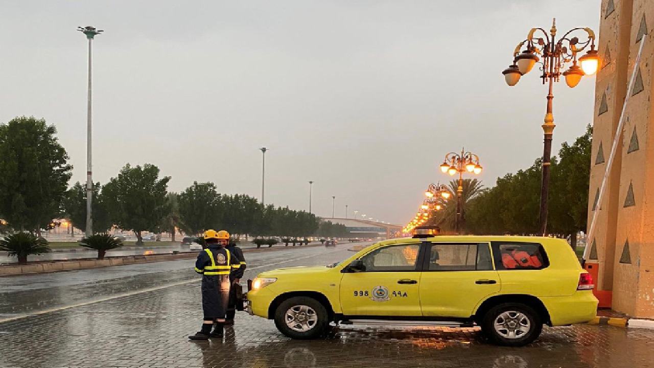 الدفاع المدني: لم نسجل أي بلاغات جراء الحالة المطرية التي شهدتها الرياض