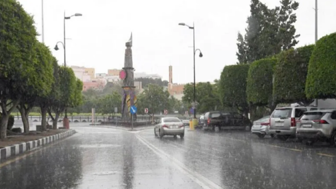 الأرصاد: عواصف رعدية مصحوبة بأمطار غزيرة على منطقة عسير