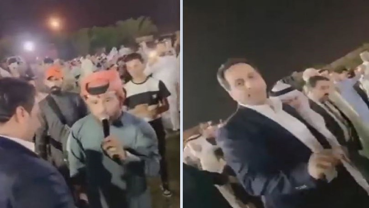 نائب عراقي يرقص الدبكة ويوزع الأموال (فيديو)