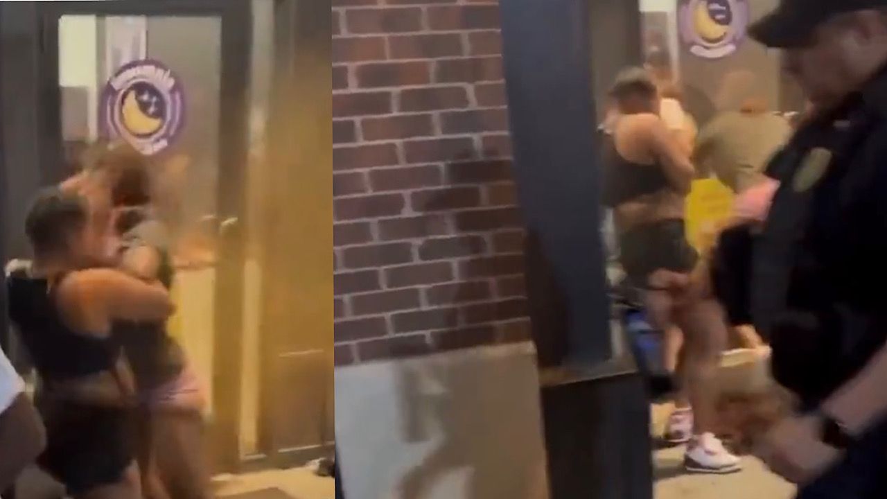شرطي يُنهي شجار بين سيدات باستخدام بخاخ الفلفل في أمريكا ..فيديو