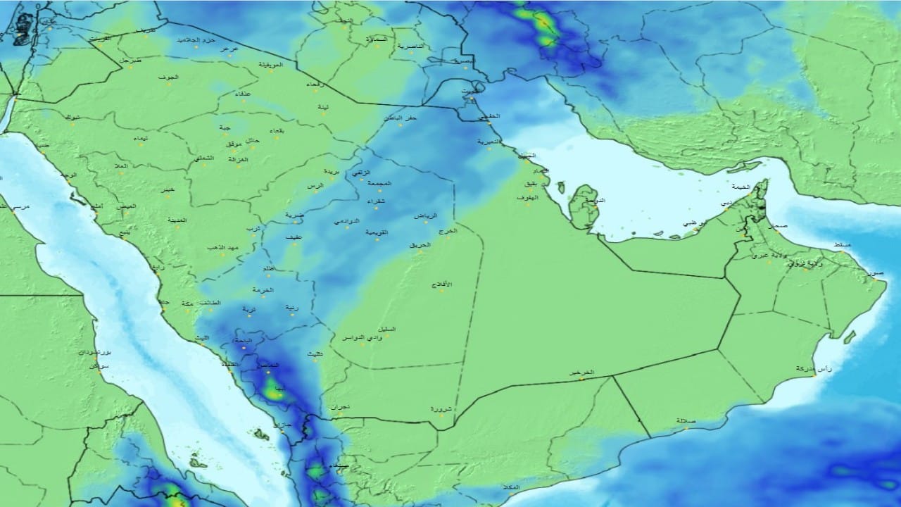 “الحصيني”: أمطار متفاوتة على عدة مناطق