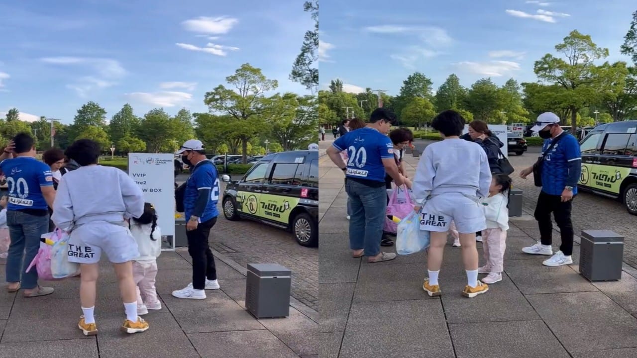 بالفيديو.. والد الكوري جانغ هيون وعائلته يدعمون الهلال أمام أوراوا