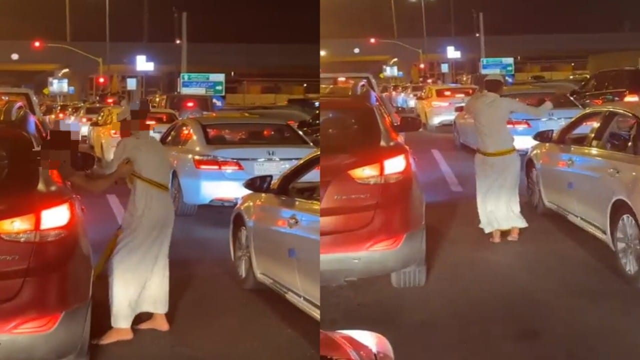 مشهد طريف لاحتفال مشجع اتحادي في مكة.. فيديو