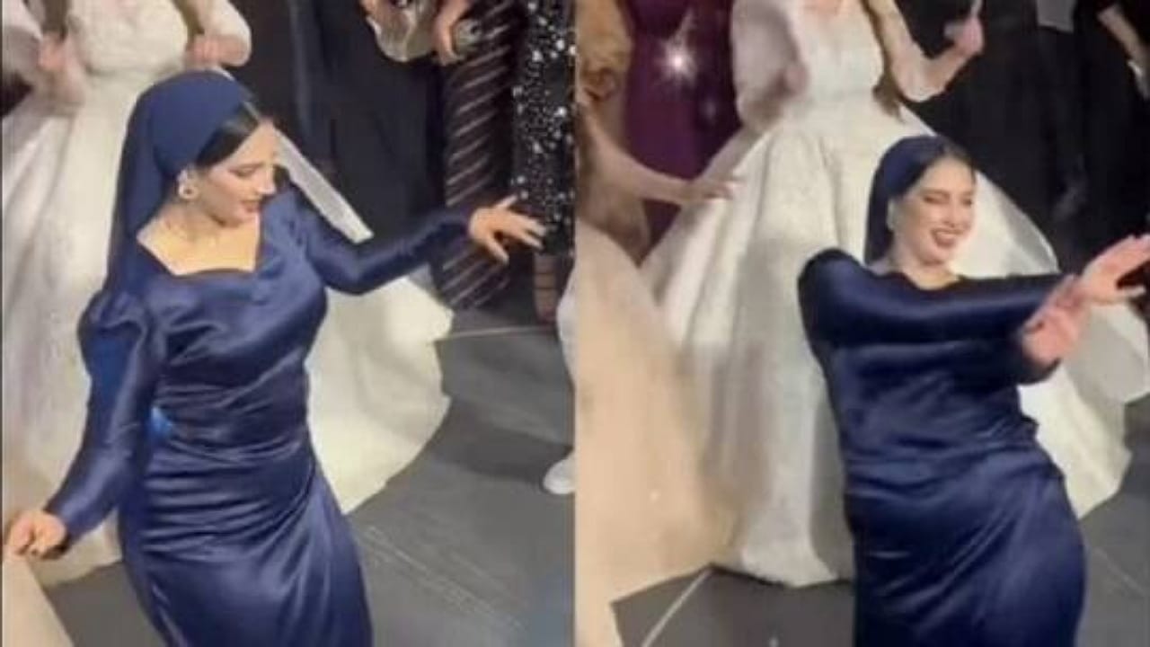 رقص فتاة بفستان أزرق في حفل زفاف يثير الجدل .. فيديو