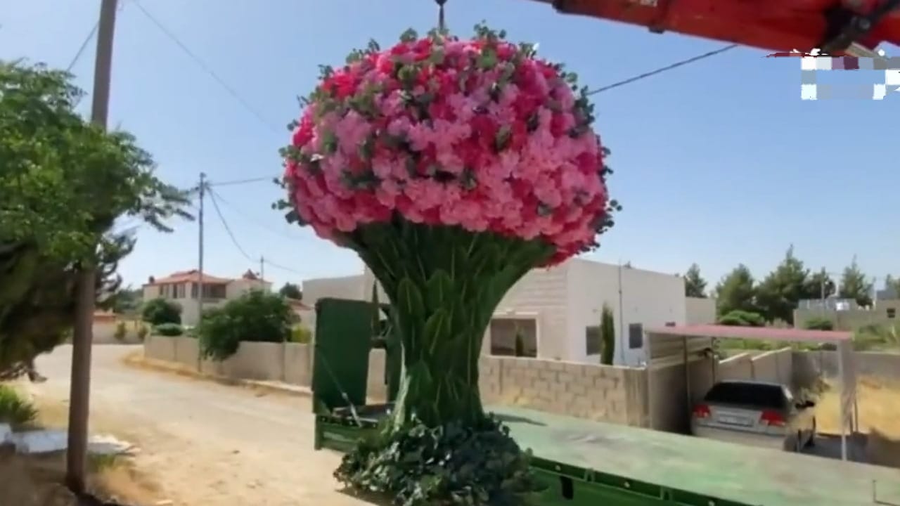 أردني يهدي زوجته باقة زهور قيمتها 12 ألف دولار – فيديو