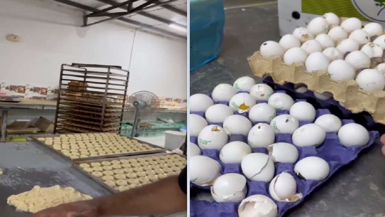 ضبط عمالة تُصنع حلويات بمواد فاسدة لتوزيعها للحجاج..فيديو