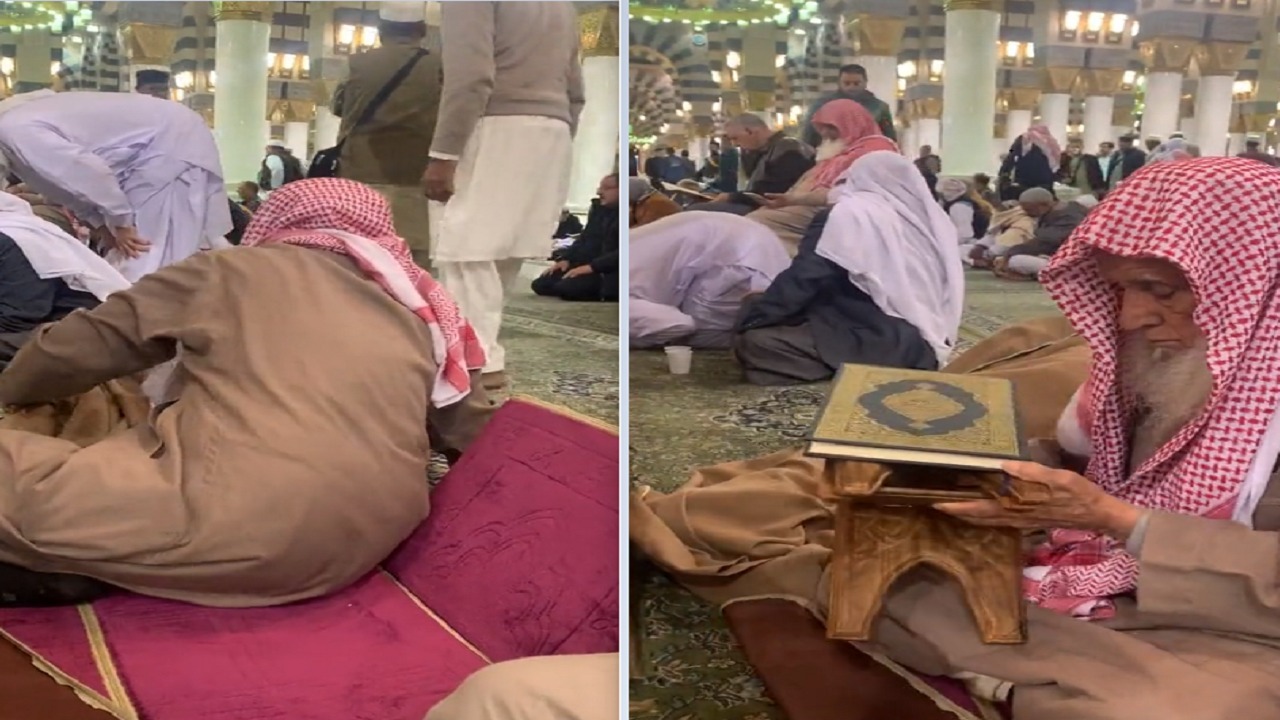 وفاة صاحب أشهر موقف إنساني بـ المسجد النبوي..فيديو