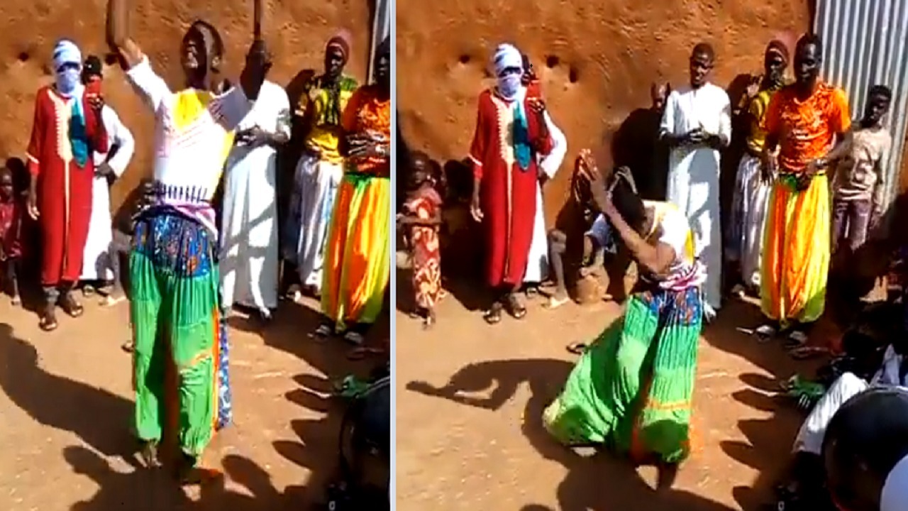 القفز في الهواء 6 مرات شرط قبول العريس في قبيلة أفريقية..فيديو