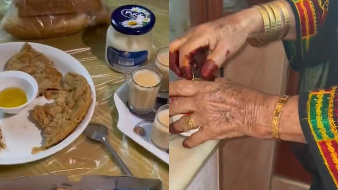 فتاة توثق فطور جدتها بالديرة وجلسات الصباح الباكر .. فيديو