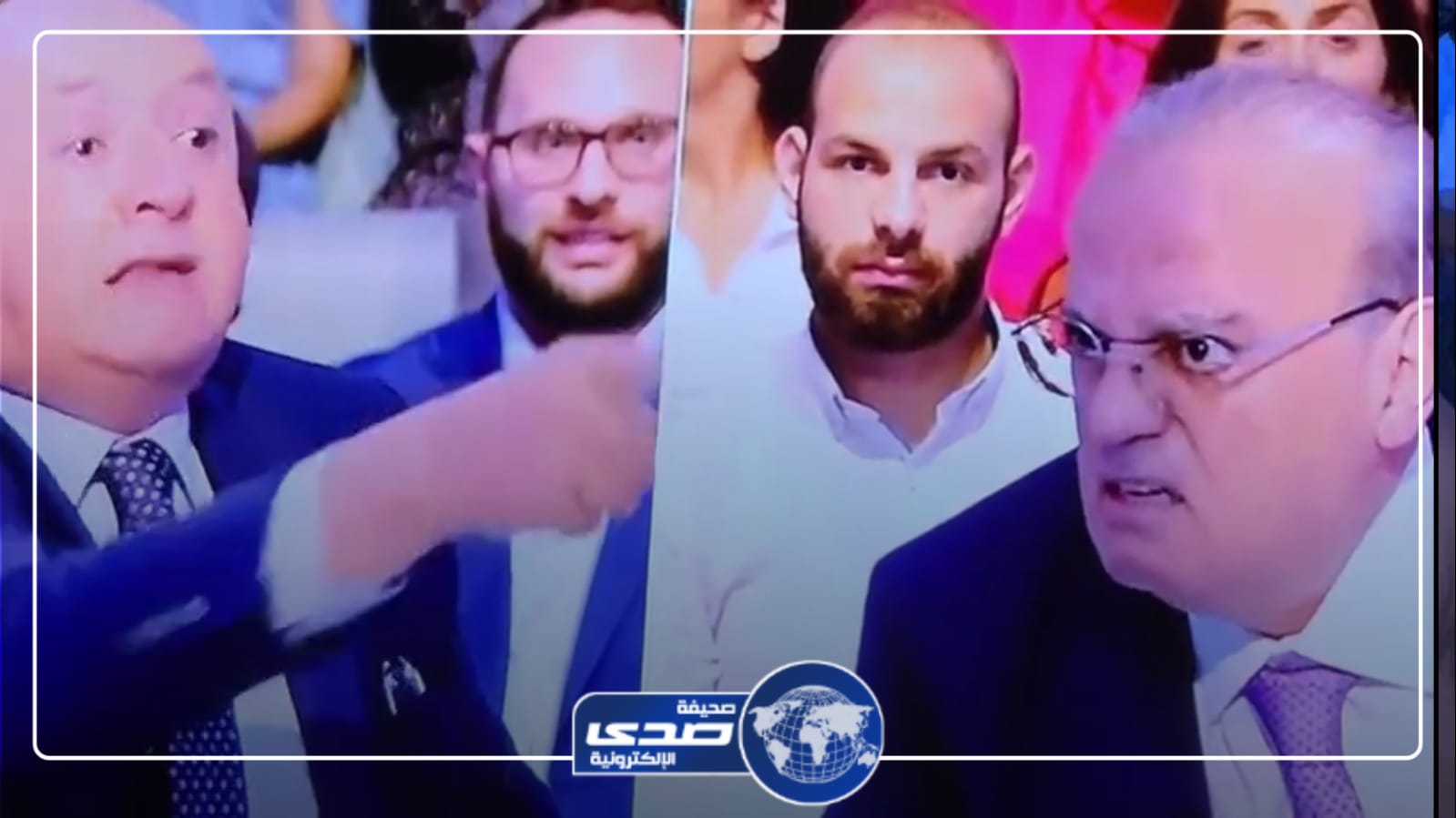 مضاربة عنيفة بالأيدى بين وزير لبناني ومحلل سياسي على الهواء .. فيديو