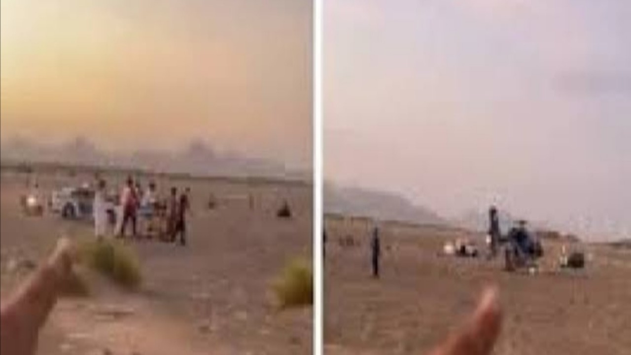 هليكوبتر تنقل مقيم باكستاني أُصيب في حادث ببحرة.. فيديو