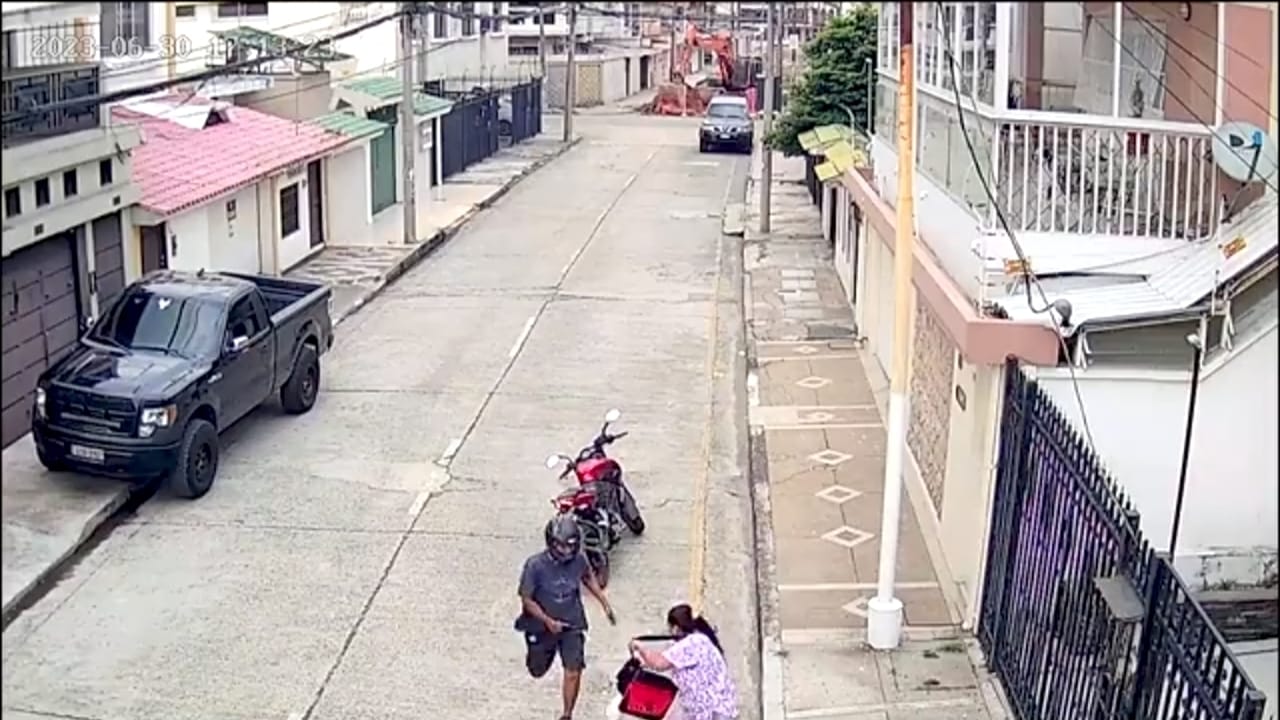 لص حاول سرقة سيدة في البرازيل وصاحب شاحنة عاقبه.. فيديو