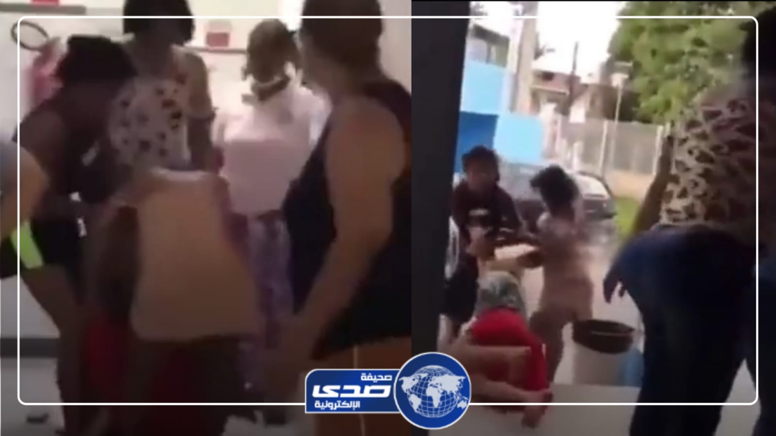 رجل بملابس سيدة يدخل حمامات النساء ليتطلع على عوراتهم .. فيديو