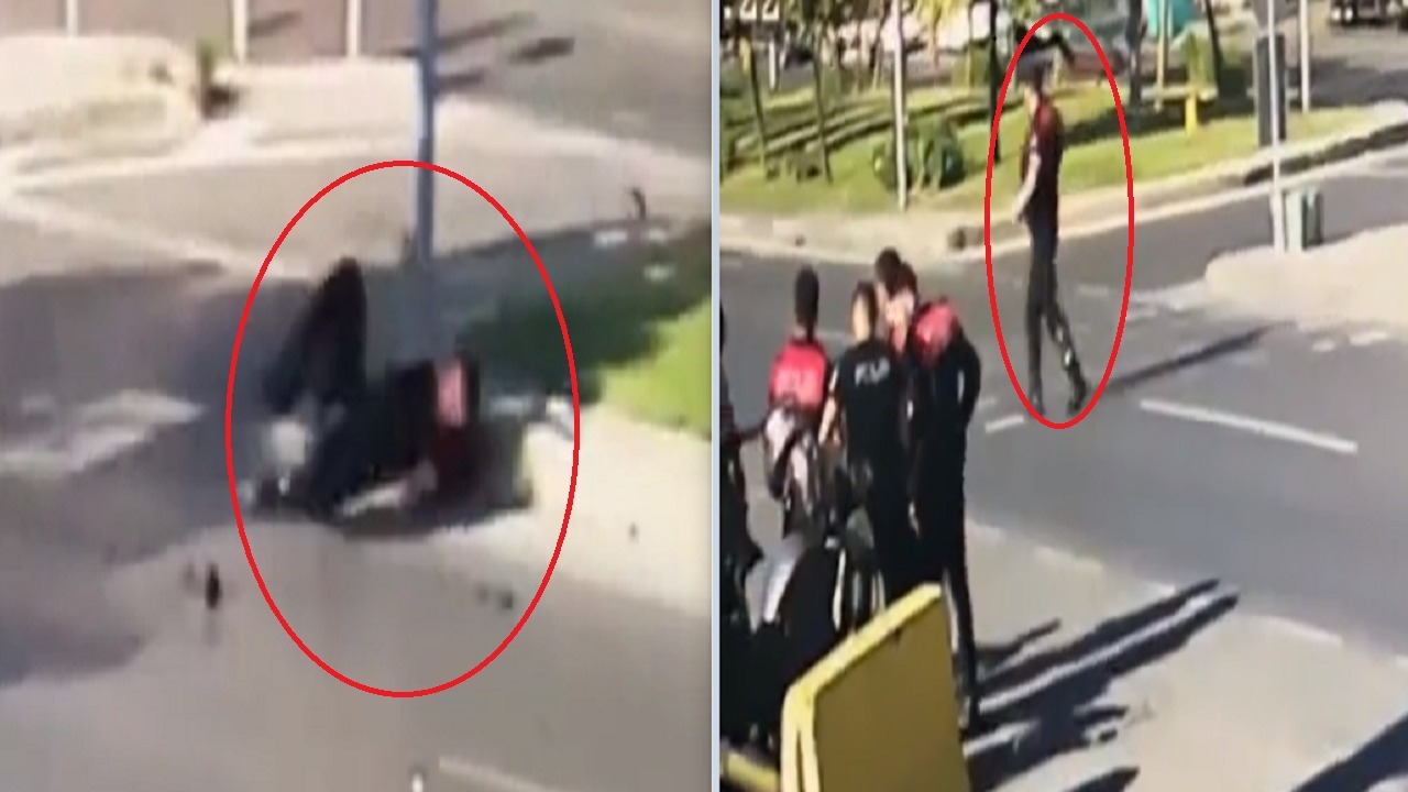 الدهس مصير رجل شرطة حاول إيقاف سائق متهور..فيديو