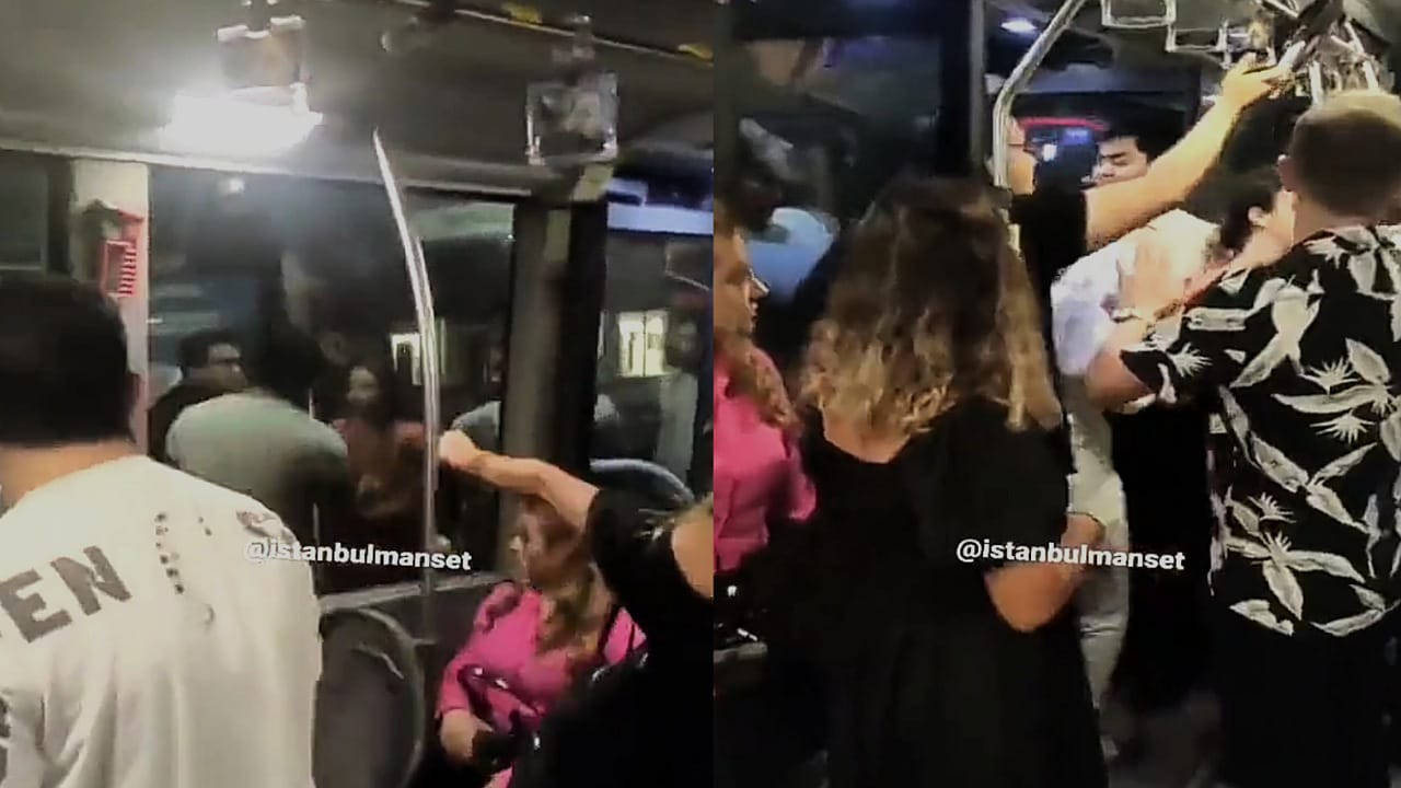 أتراك يطردون عائلة عربية من الحافلة .. فيديو