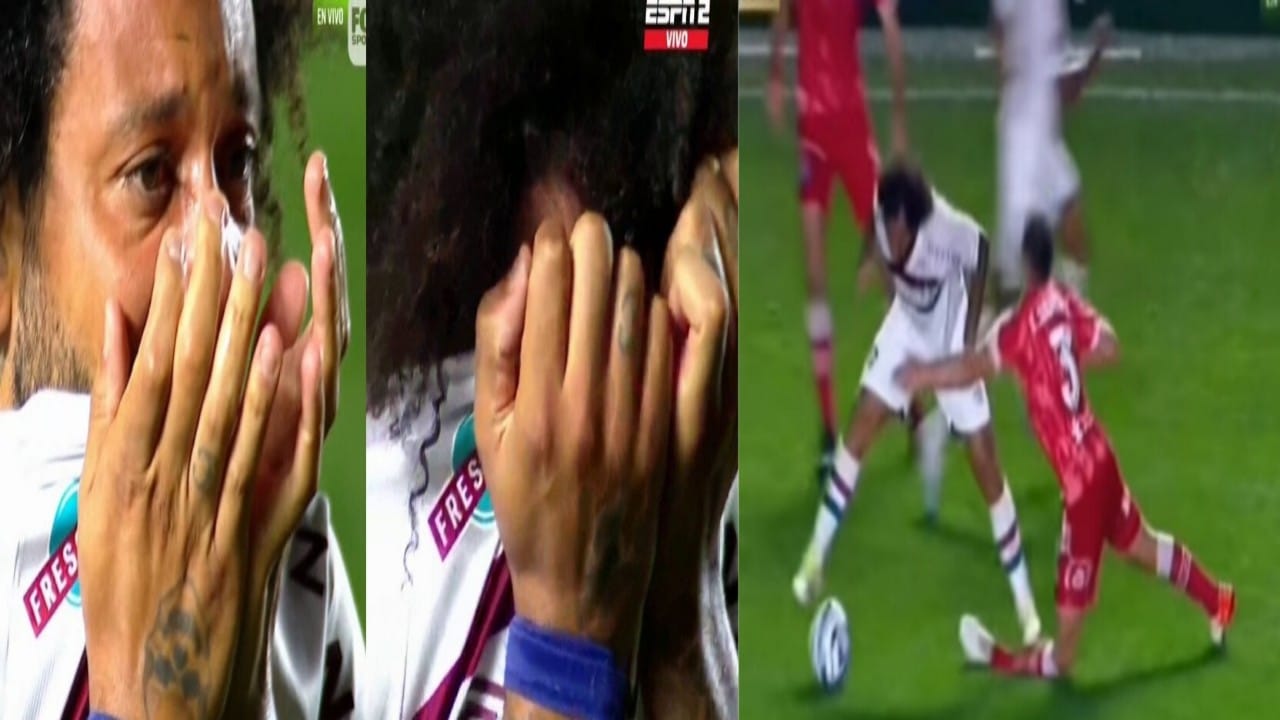 مارسيلو يتسبب في إصابة خطيرة للاعب أرجنتيني .. فيديو