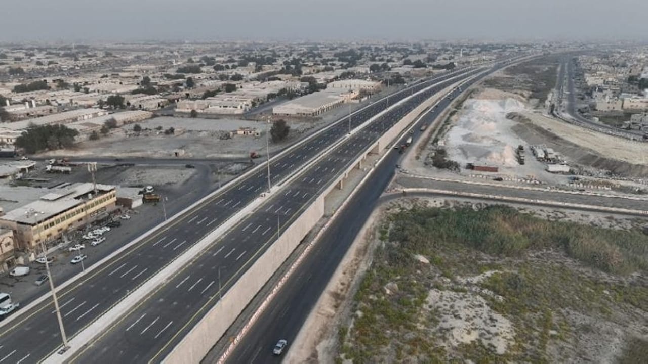 افتتاح جسر طريق الدمام أبو حدرية بشكل جزئي
