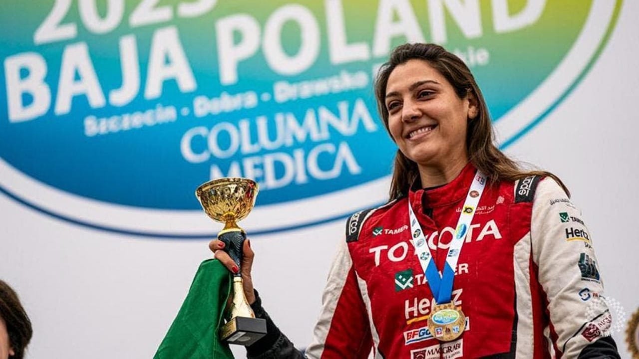 دانية عقيل تحقق المركز الثالث في كأس العالم للراليات