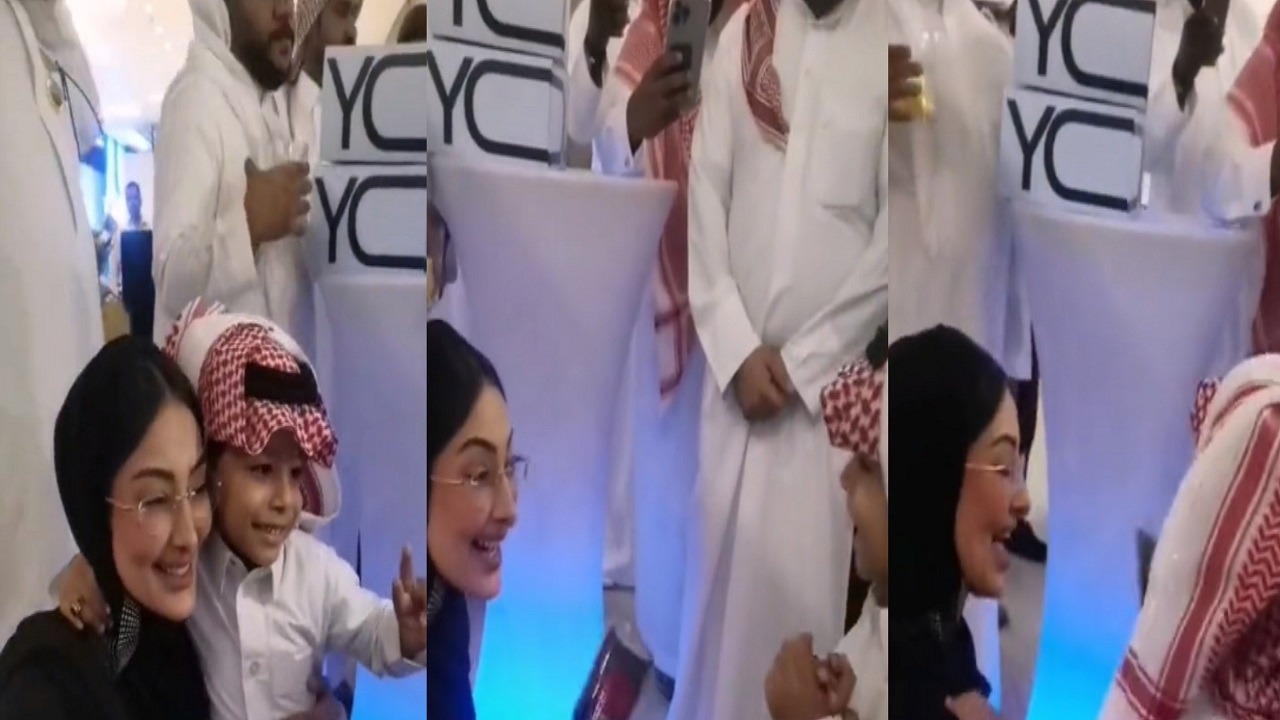 طفل يهدي الأميرة أضواء آل سعود وردة وهذه ردة فعلها .. فيديو