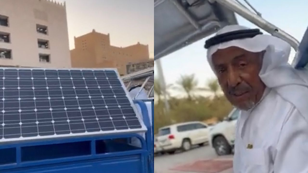 مواطن يصنع سيارة تعمل بالطاقة الشمسية: لا تتعطل وتعمل طوال اليوم .. فيديو