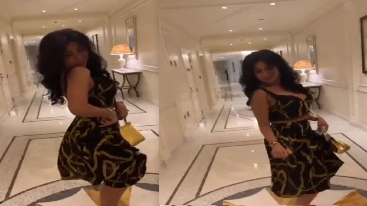رانيا يوسف تستعرض إطلالتها بوصلة رقص في دبي..فيديو