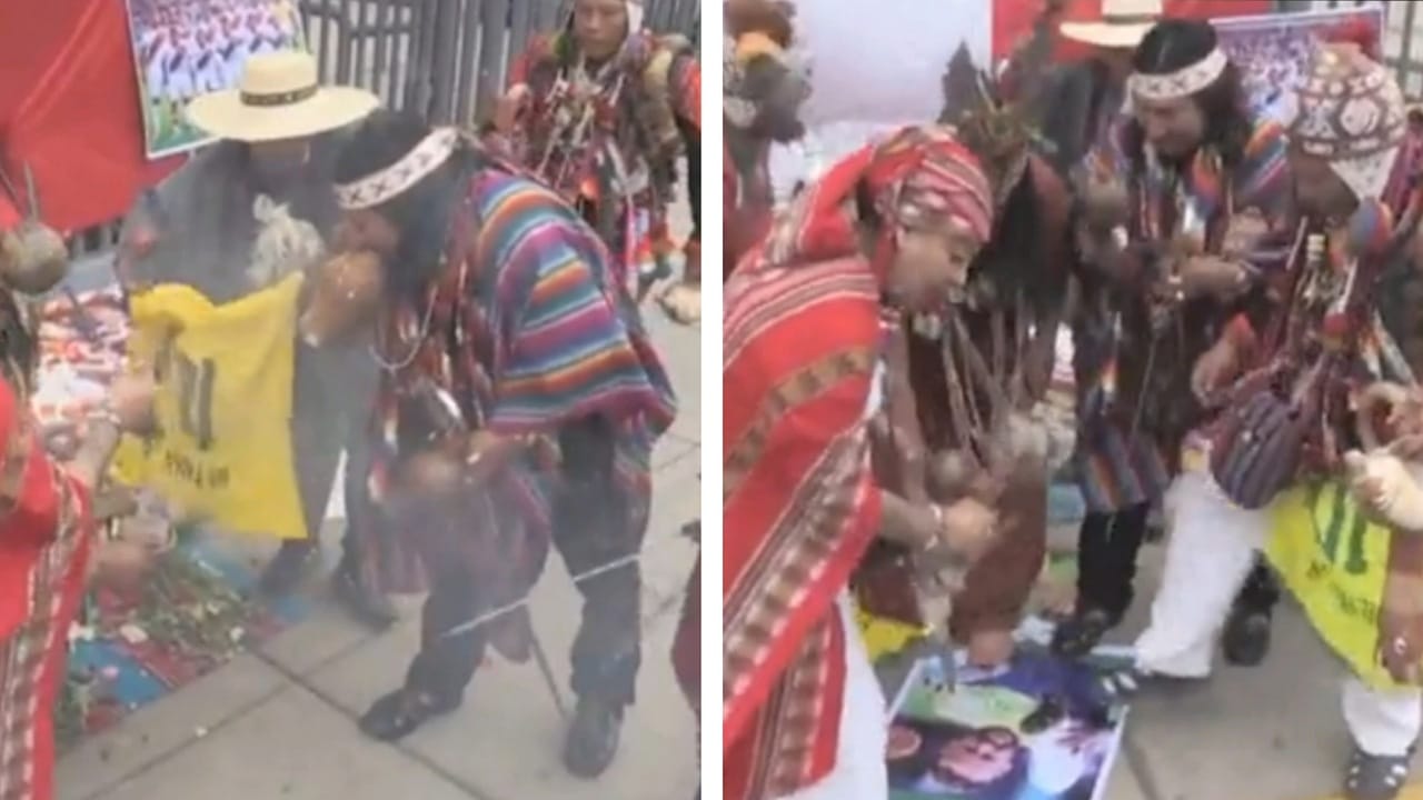 كهنة البيرو يسحرون نيمار قبل مواجهة البرازيل .. فيديو