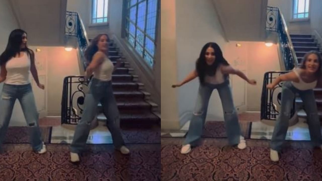 رقصة درة وشقيقتها في باريس..فيديو