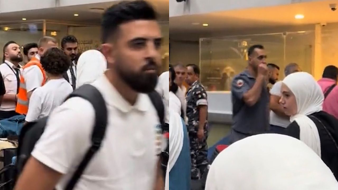 عامل شركة الطيران MEA يهدد مسافر بشخصين في مطار بيروت