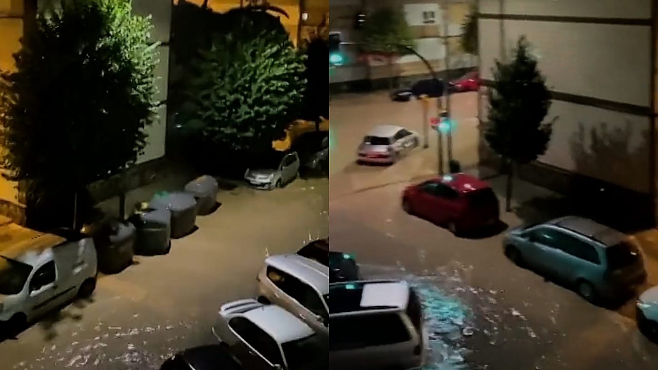 مياه الفيضانات تتدفق من أحواض المنازل في إسبانيا .. فيديو