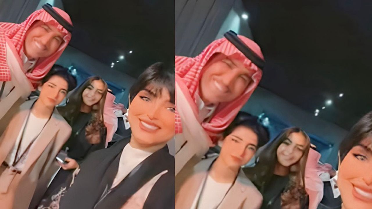 فايز المالكي يتغزل بانتصار الشريف وبناتها : انتوا الثلاثة كلكم بثاني متوسط .. فيديو