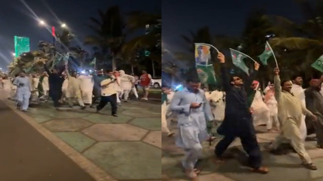 مقيمون باكستانيون يحتفلون باليوم الوطني في كورنيش جدة.. فيديو