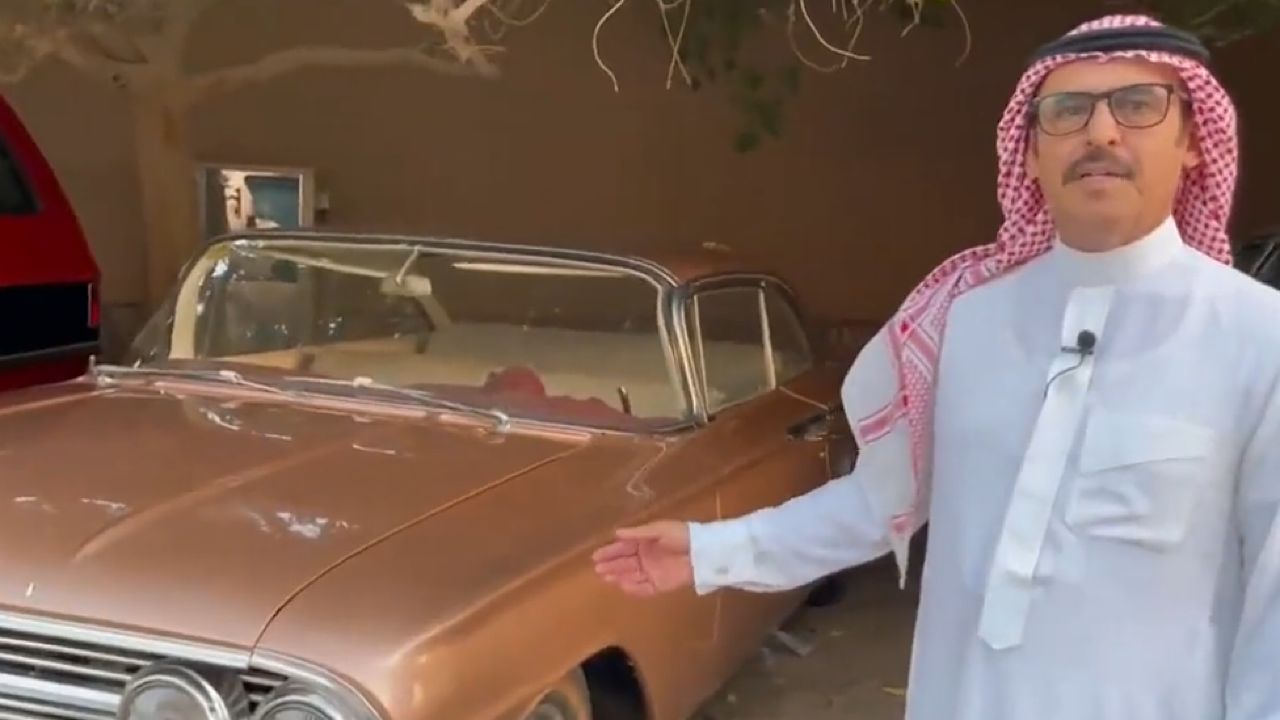 قصة مواطن يهوى جمع السيارات الكلاسيكية القديمة منذ 40 عامًا .. فيديو