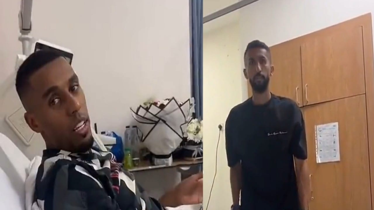 سلمان الفرج يزور حسين شيعان بعد إصابته بالسرطان .. فيديو