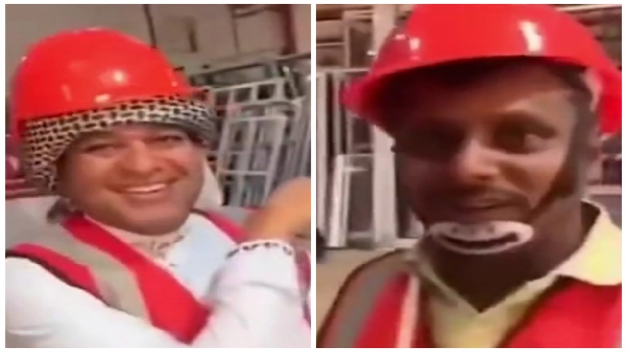 مشهد طريف لخالد الزعاق مع أحد العمال الوافدين .. فيديو