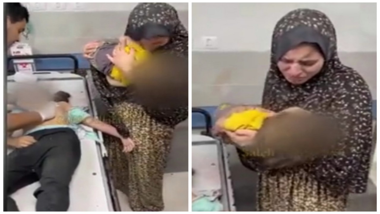 أم فلسطينية تحاول إيقاظ طفلتها المتوفاة: قومي ارضعي ياما.. فيديو