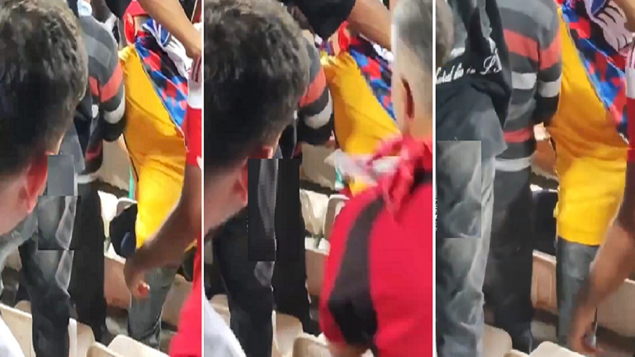 جماهير نساجي يعتدون على طفل يرتدي قميص الهلال .. فيديو